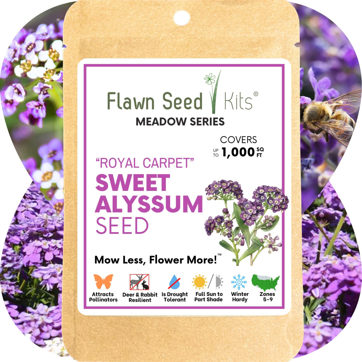 Sweet Alyssum Royal Carpet Seed Pouch