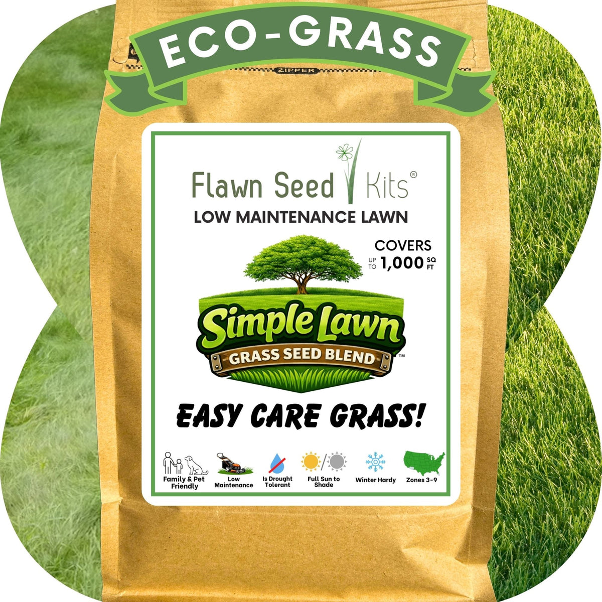 Simple Lawn Fine Fescue Grass Seed