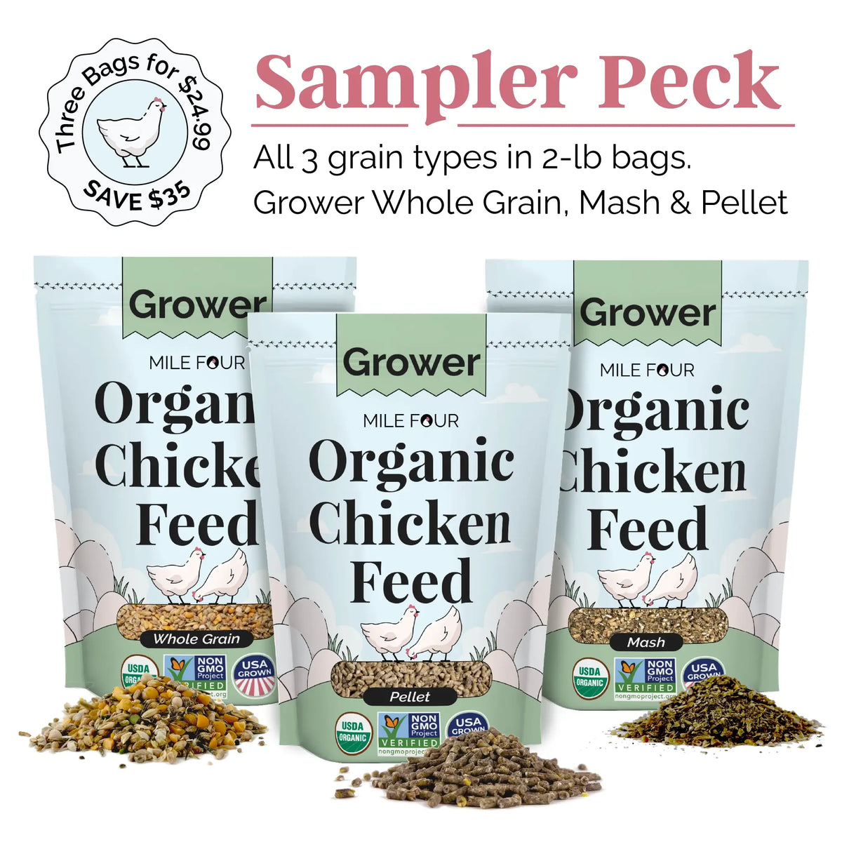 Grower Organic Chicken Feed