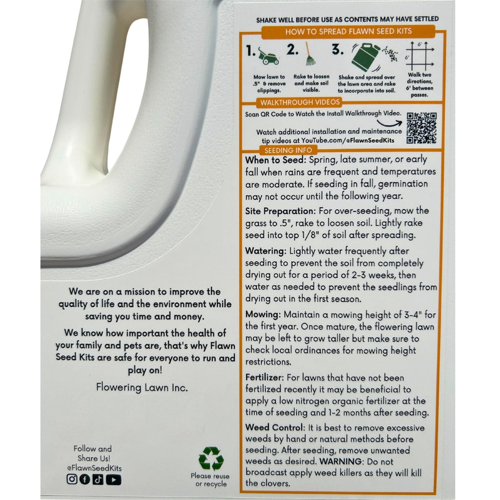 Thick Bee Lawn Seed Kit