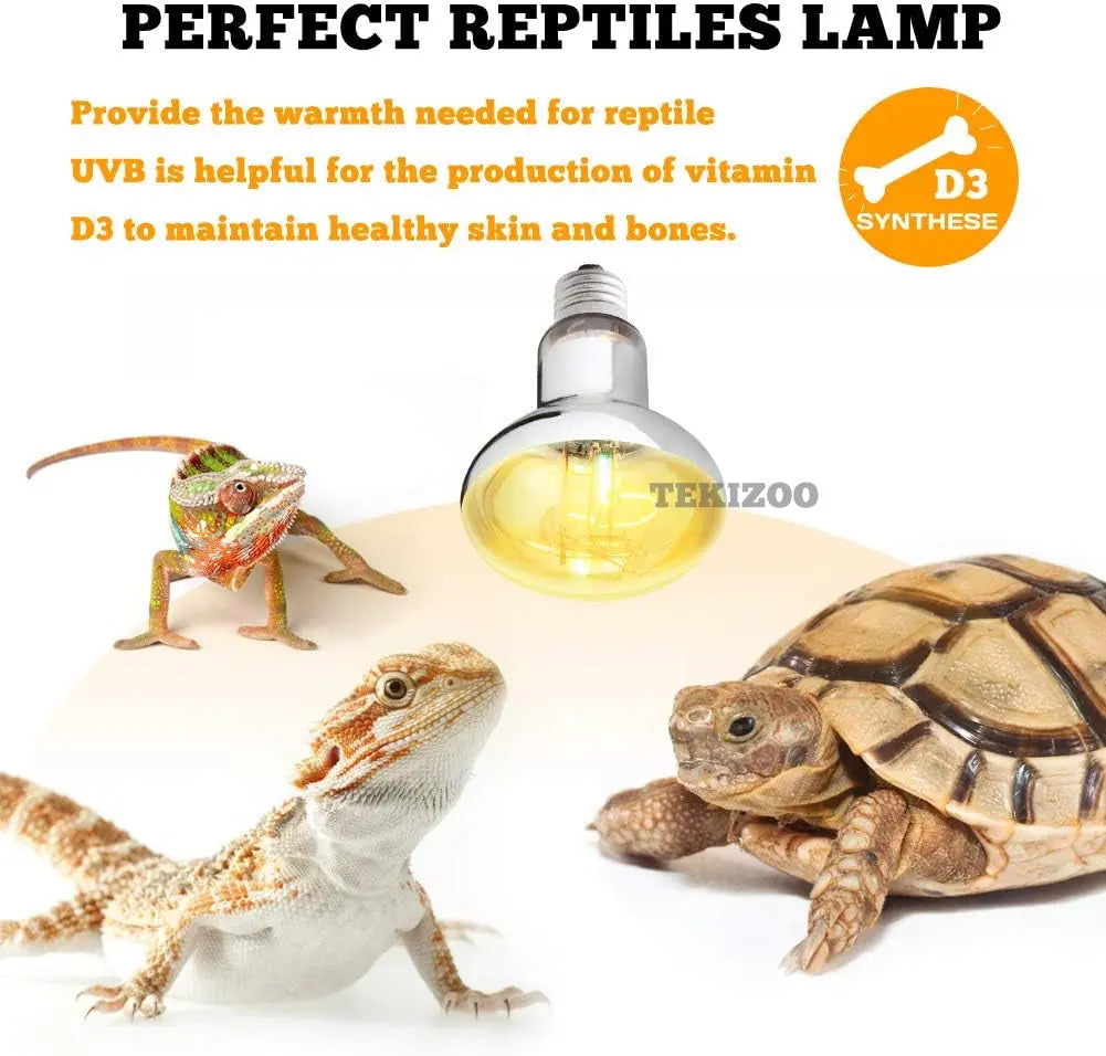UVA UVB Reptile High Intensity Basking Heat Lamp Bulb 80W 125W 160W