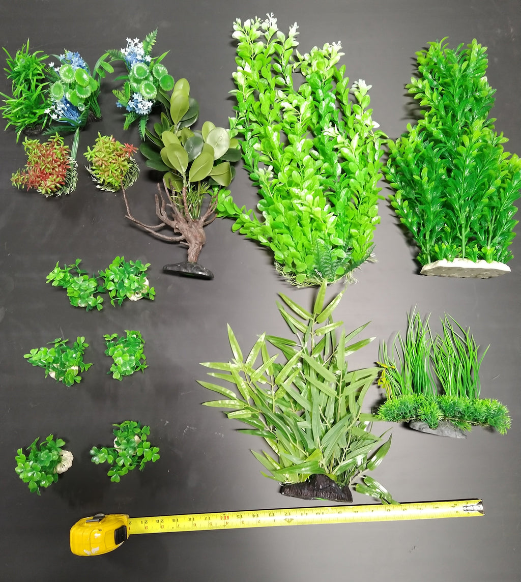 Premium Artificial Aquarium Plant Package for Fish Tank, REALISTIC