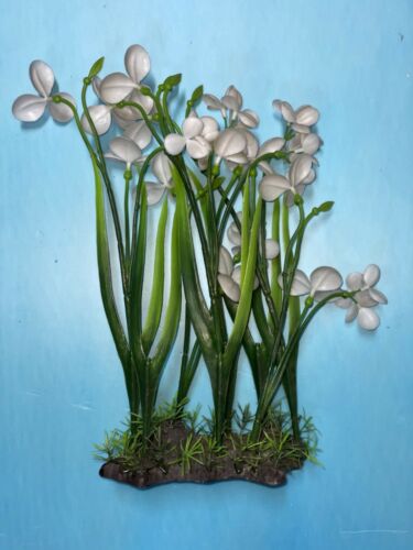 Artificial Aquarium Plant for Fish Tanks, LARGE aquarium plastic plant, 15" TALL