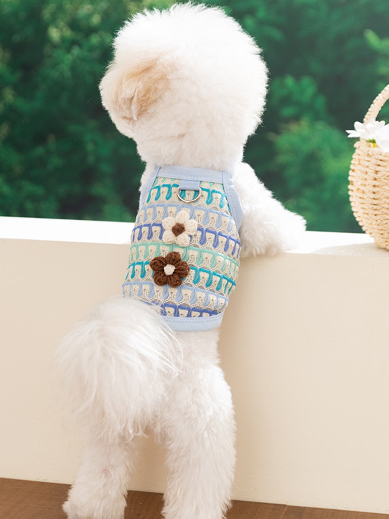 Floral Breathable Pet Top