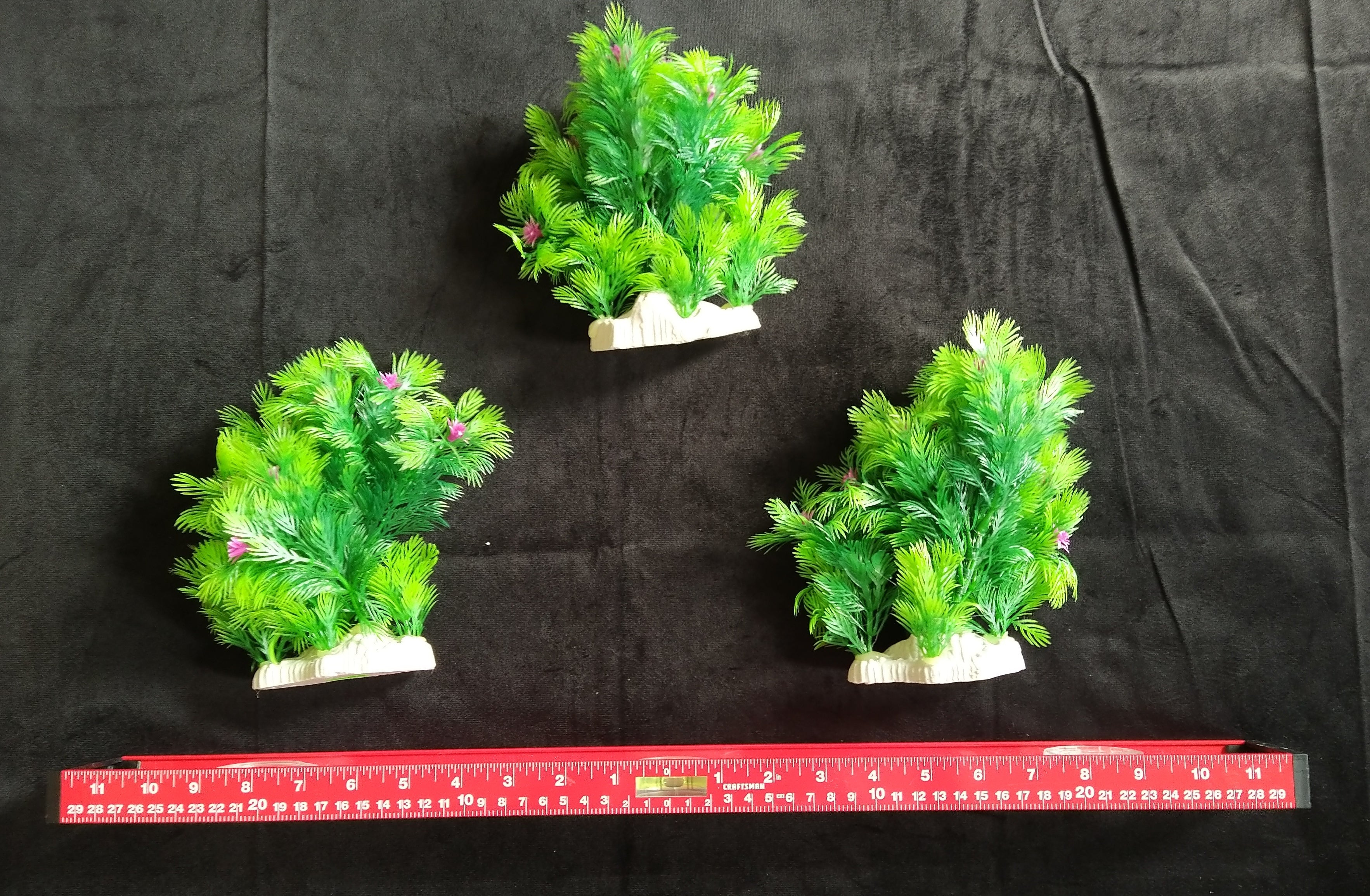 PremiumArtificial AquariumPlantPackage for Fish Tank, THE TRIPLETS
