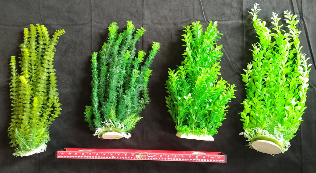 PremiumArtificial AquariumPlantPackage for Fish Tank,THE 4 Musketeers of Plants