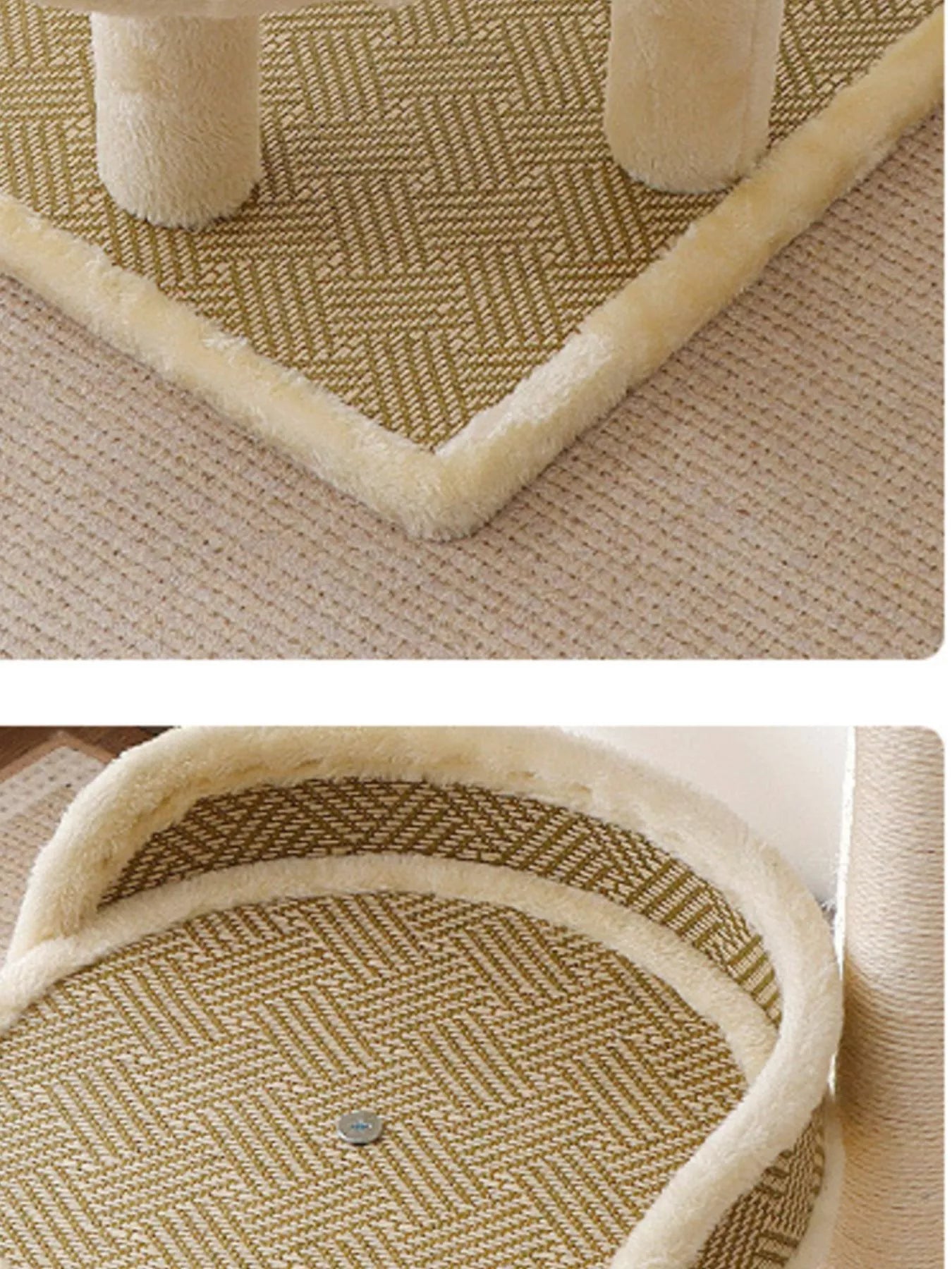 Plush Cat Tree Condo with Scratching Posts