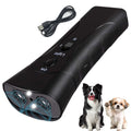 Trainer Ultrasonic For Dogs, Anti Barking Device, Portable Ultrasonic Dog Barking, Anti Barking Dog Training Device With Flashlight With LED Light, 3 Training Modes For Indoor Outdoor