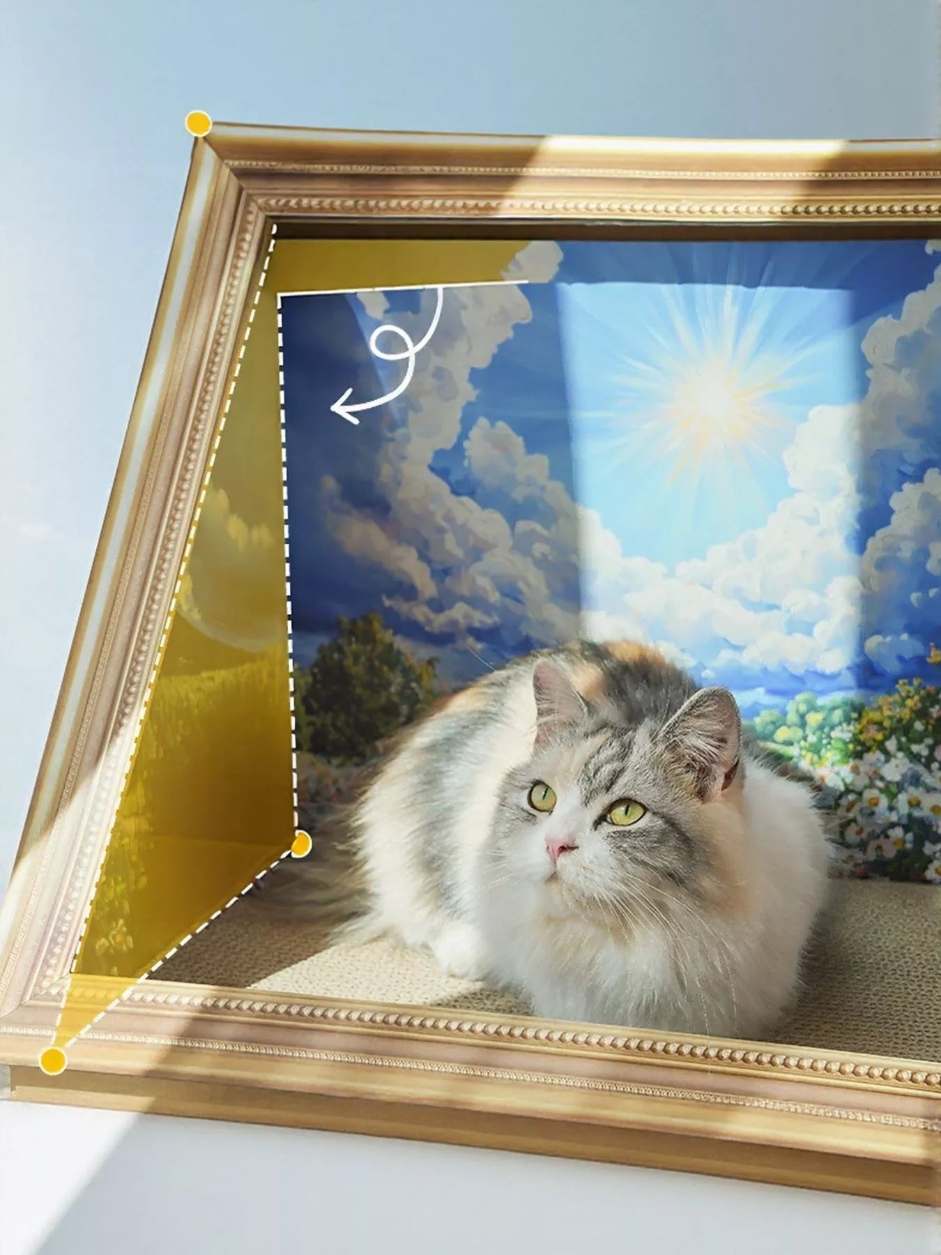 Artistic Frame Cat Scratcher Nest