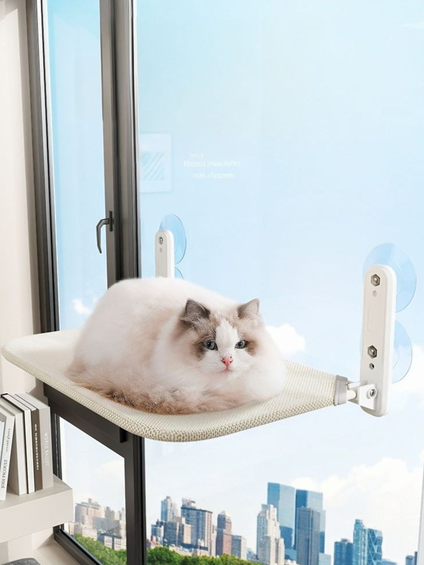 Window Perch Cat Hammock with Strong Suction Cups
