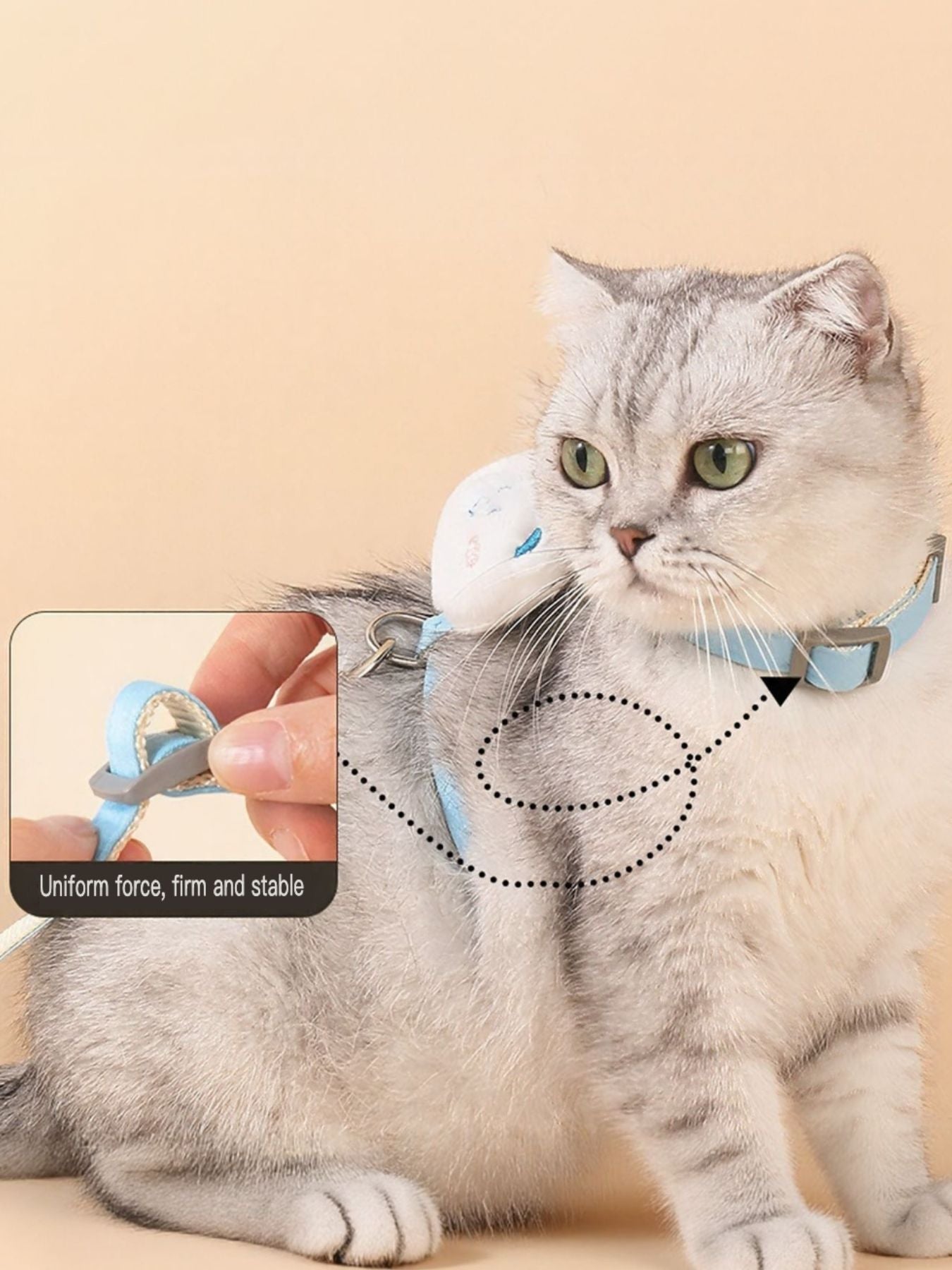 Escape Proof Cat Harness and Leash Set