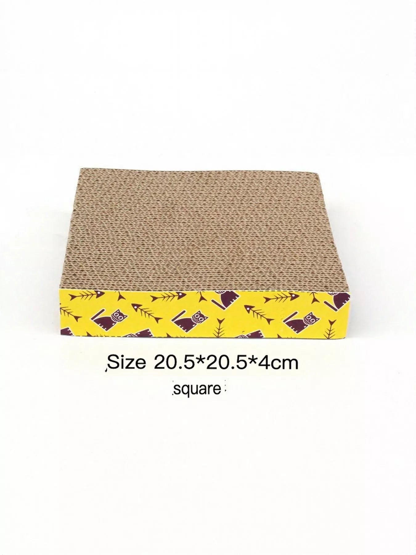 Durable Corrugated Cat Scratching Posts with Cartoon Pattern