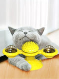 Interactive Rotating Cat Toy Set with Suction Cup