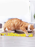 Durable Corrugated Cat Scratching Posts with Cartoon Pattern