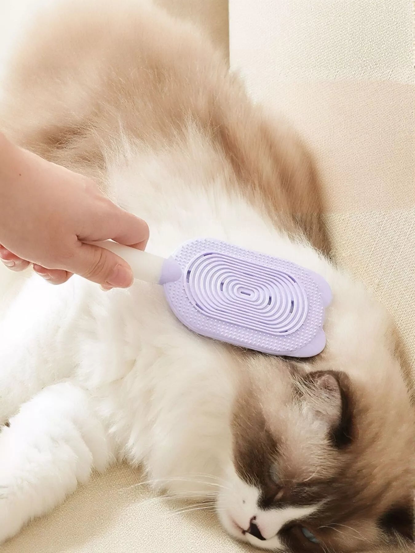 Gentle Silicone Pet Hair Remover Brush
