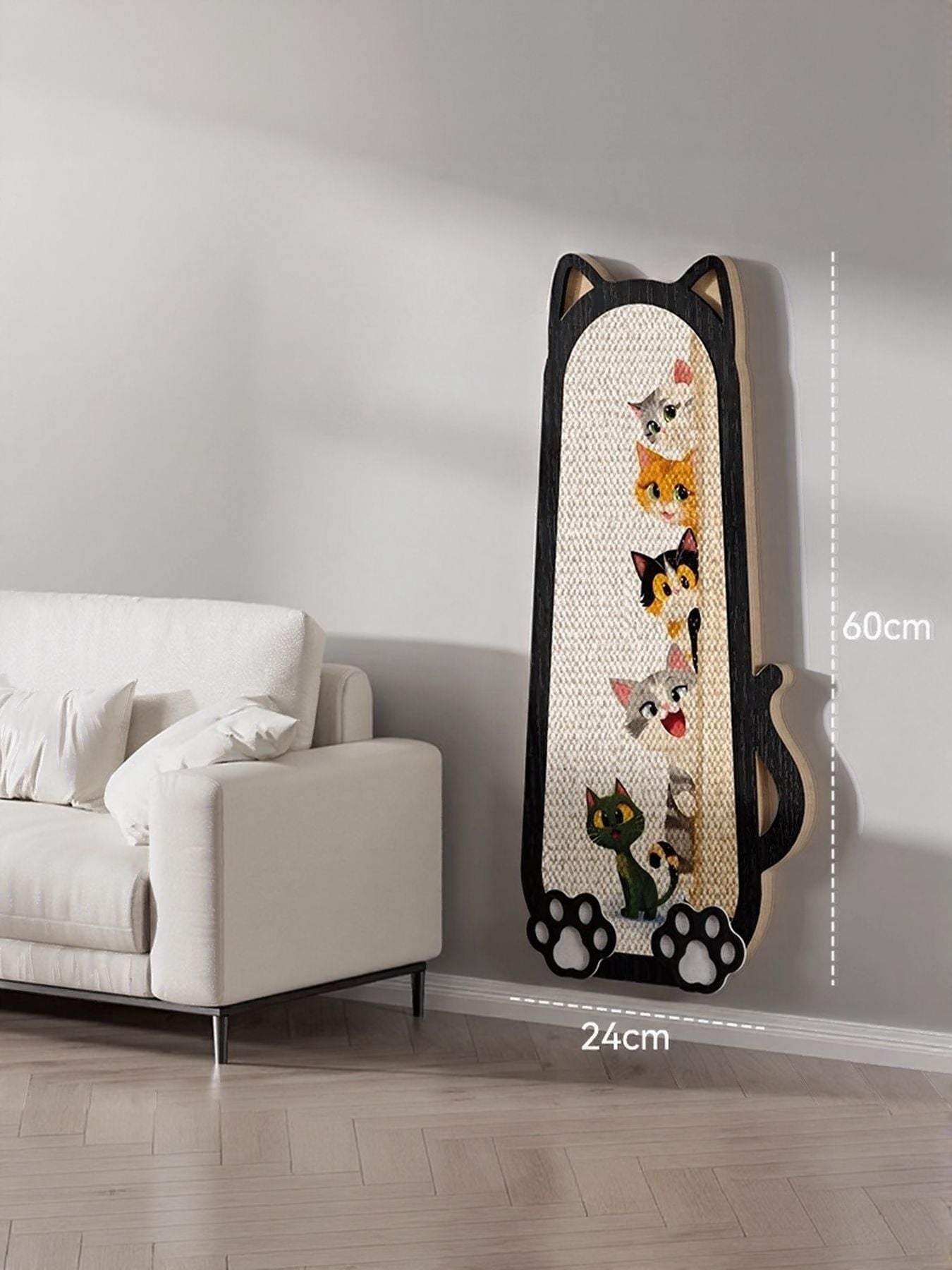 Cat-Shaped Scratching Post