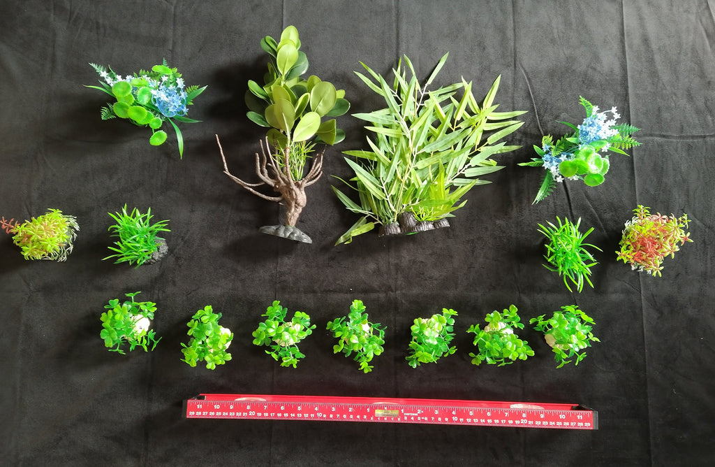 Premium Artificial Aquarium Plant Package for Fish Tank. NATURE AT ITS BEST