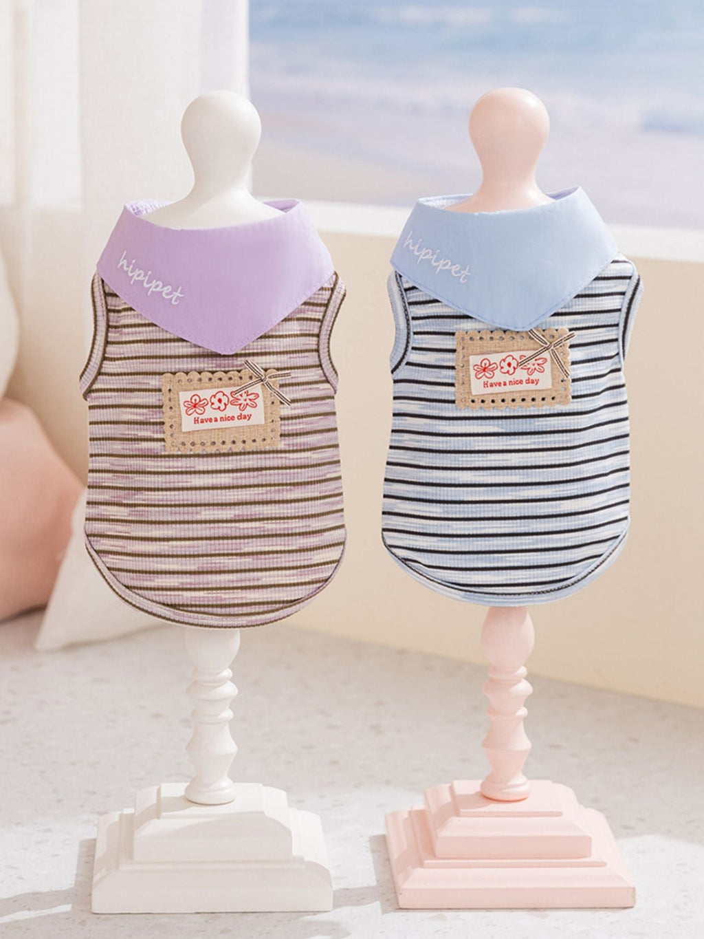 Striped Tied Pet Top