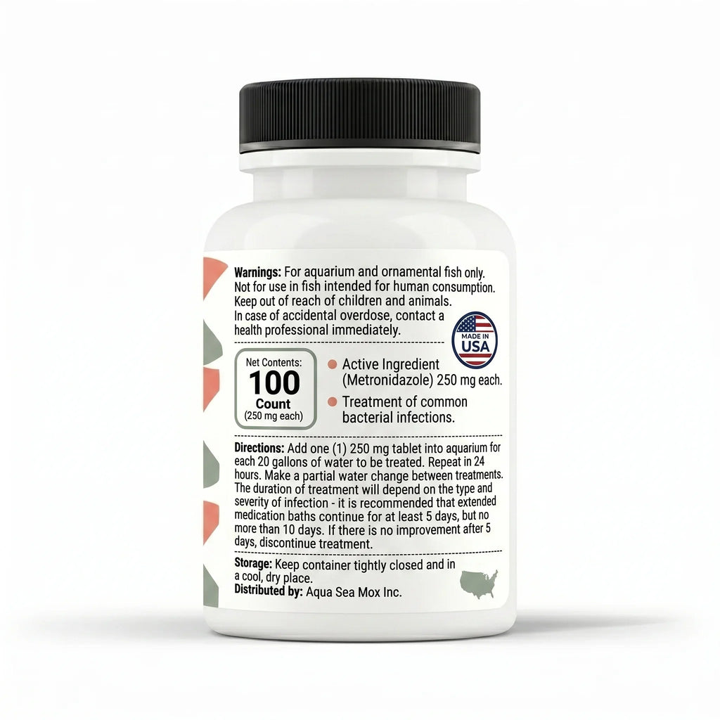 Fish Zole (Metronidazole) Tablets Fish Antibiotics