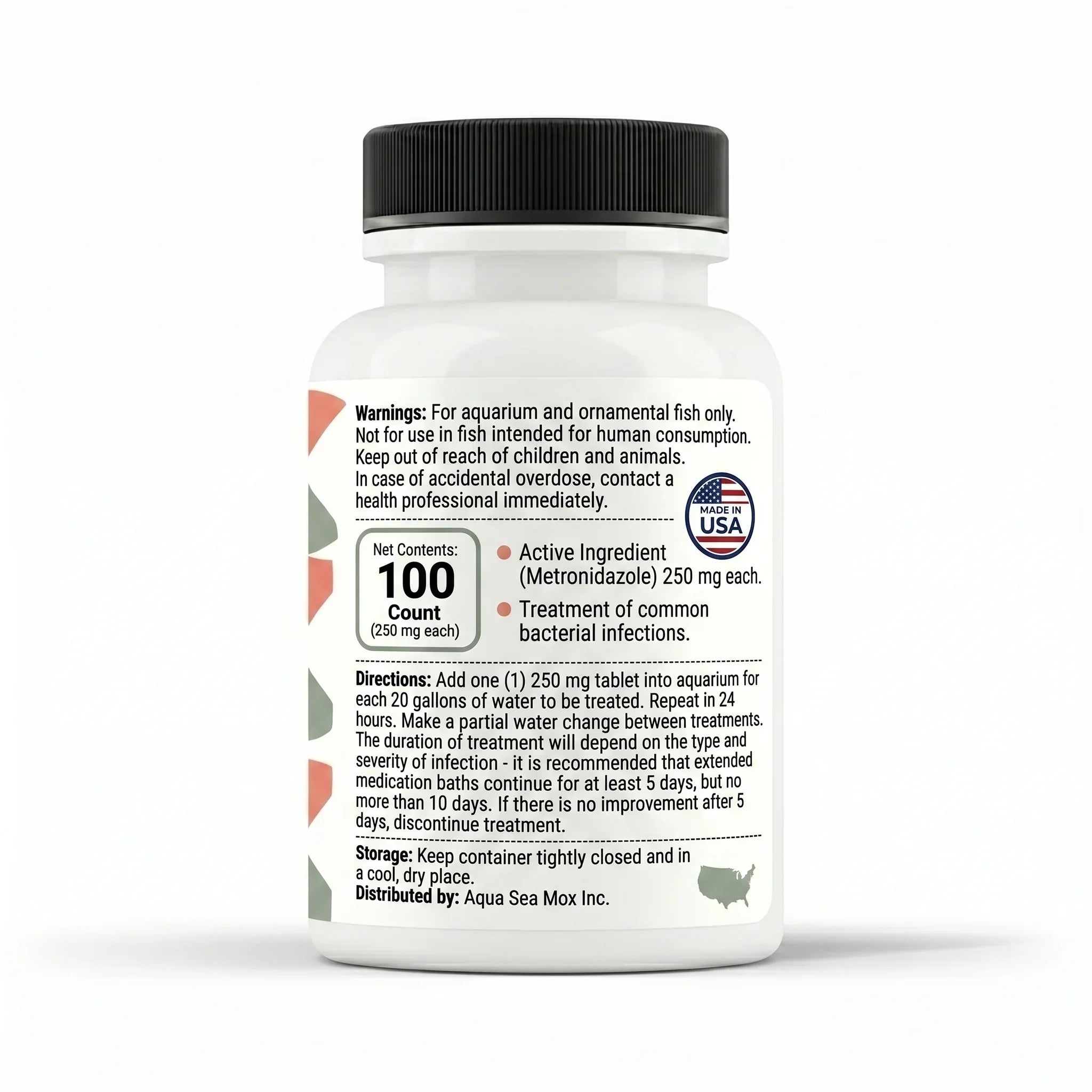 Fish Zole (Metronidazole) Tablets Fish Antibiotics