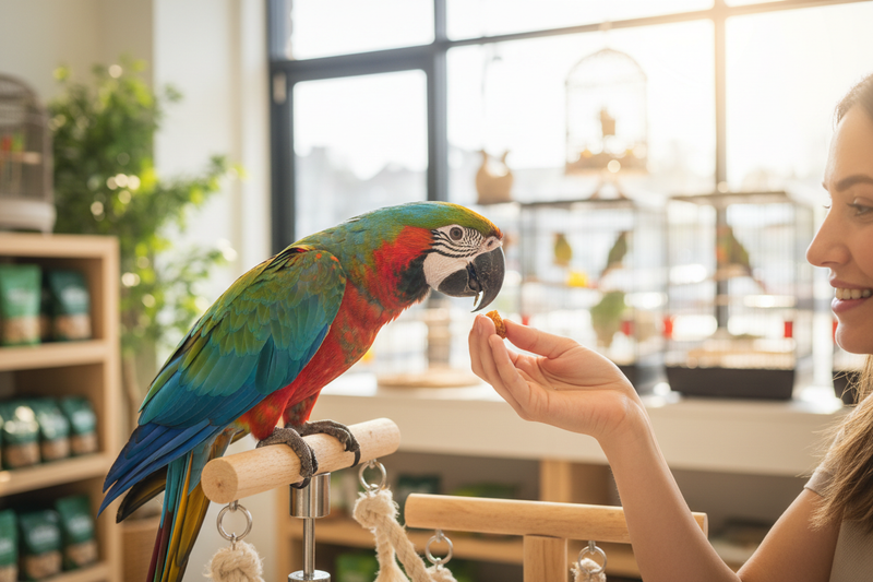 Parrot with Person