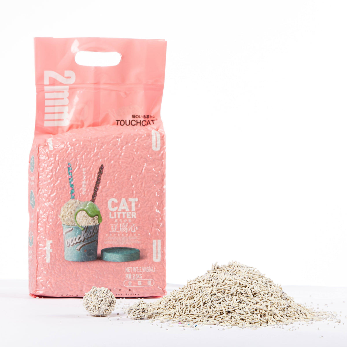 Touchcat 'Litter-ally Natural' Absorbant and Clumping Cat Litter w/ New Technology - w/ Active Carbon